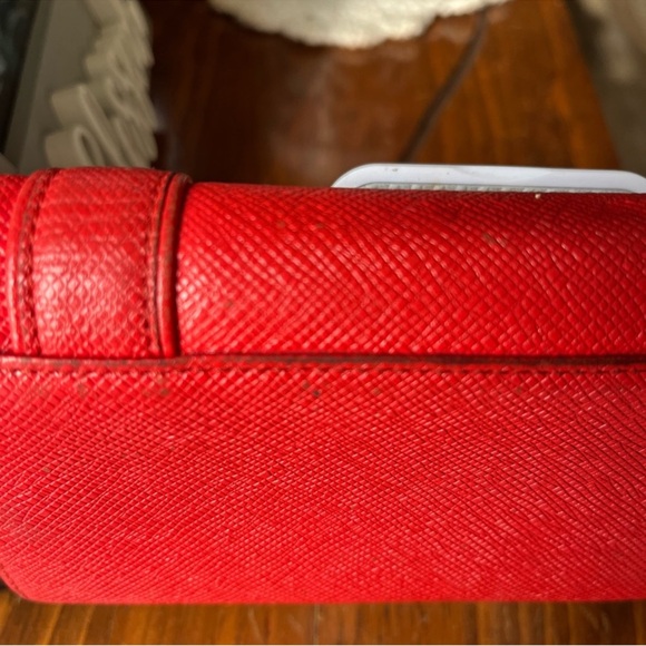 MCM Red Wallet with Gold Accents - Picture 4 of 13